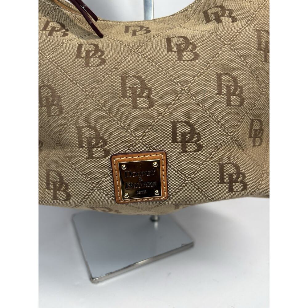 Dooney And Bourke Signature Db Logo Handbag/ Shou… - image 2